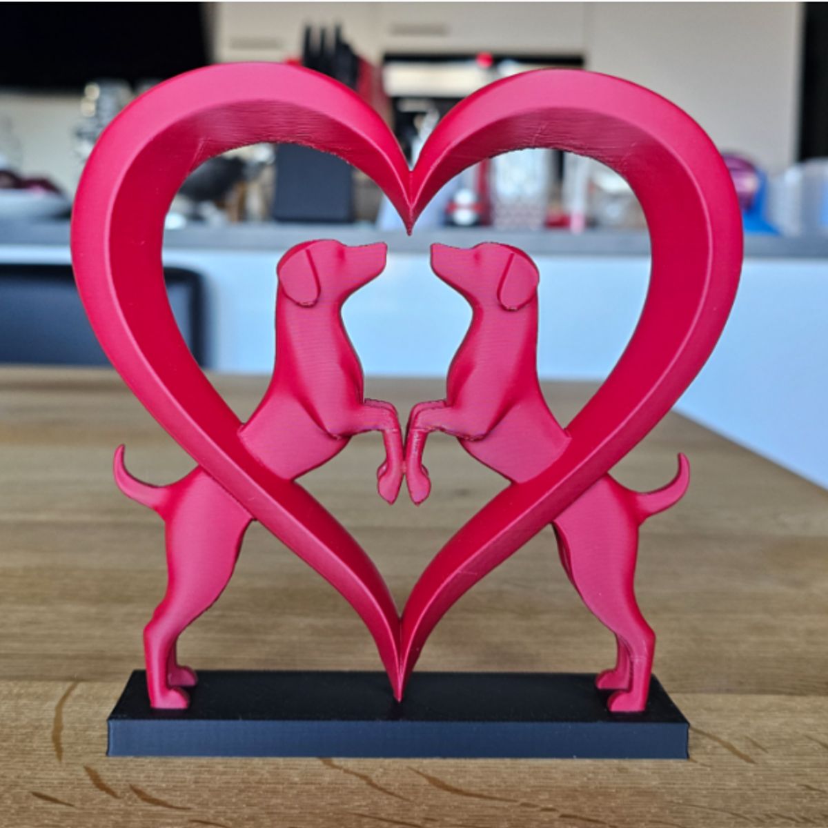 GENERICO - Elegante escultura de corazón de perro