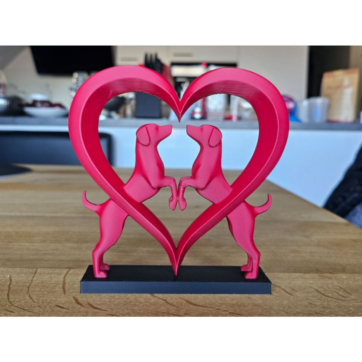 GENERICO - Elegante escultura de corazón de perro