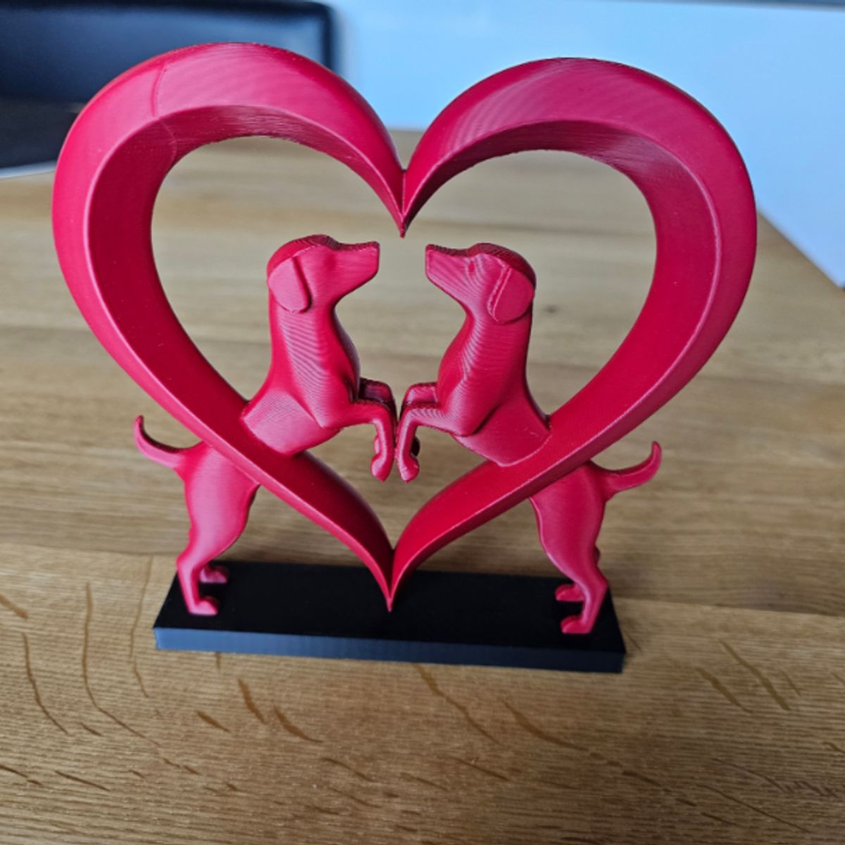 GENERICO - Elegante escultura de corazón de perro