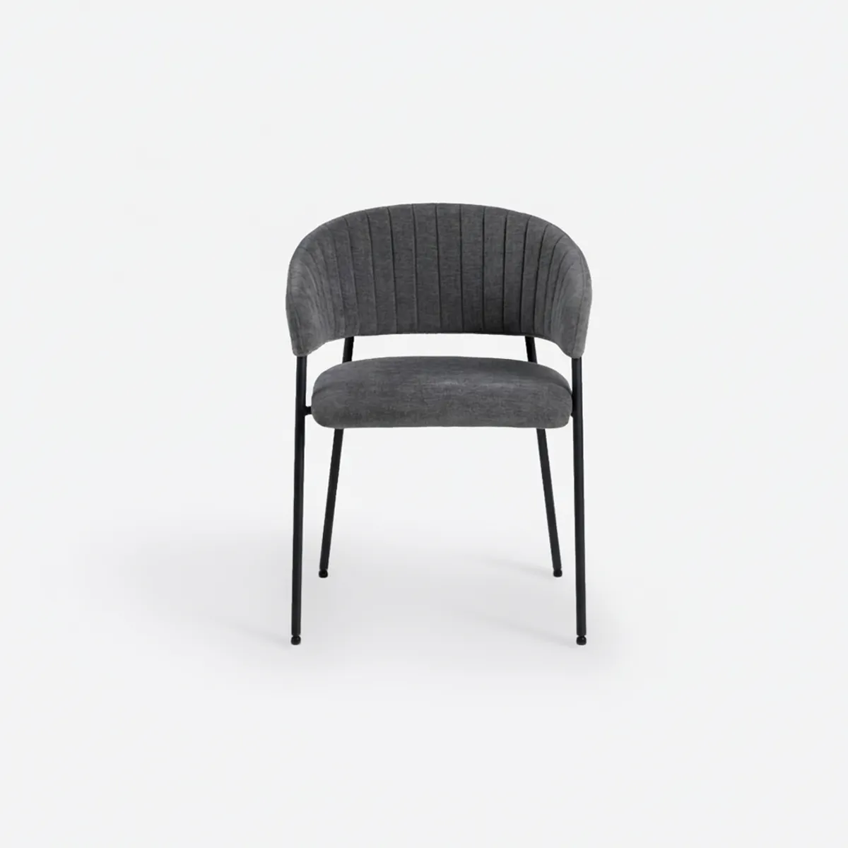 MILK - Silla Comedor Ann II Gris Oscuro