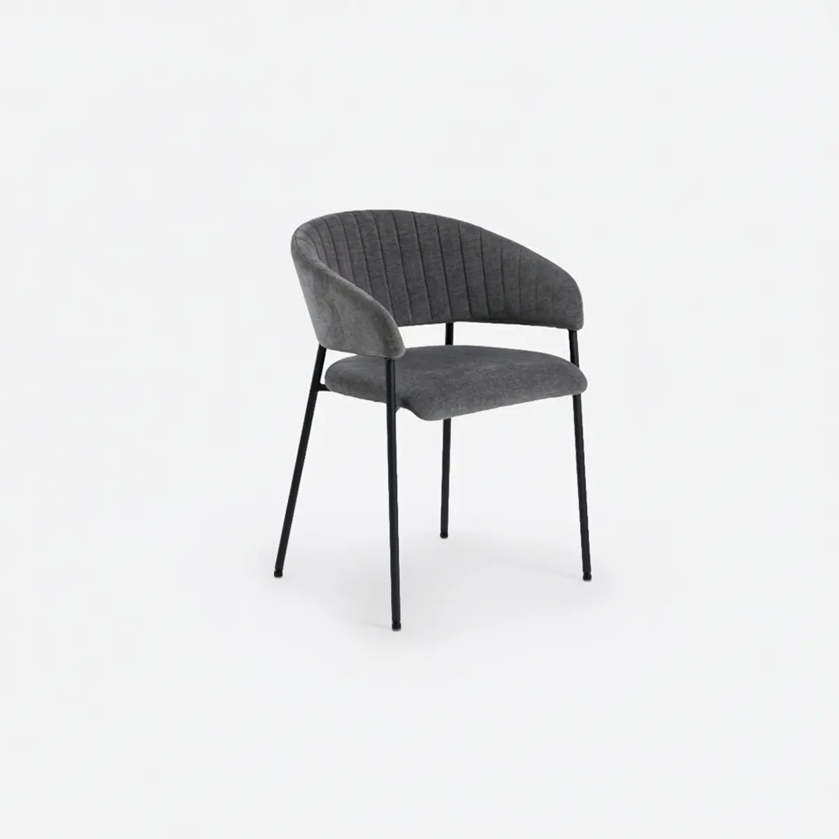 MILK - Silla Comedor Ann II Gris Oscuro