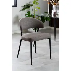 MILK - Silla De Comedor Edina Gris Cafe
