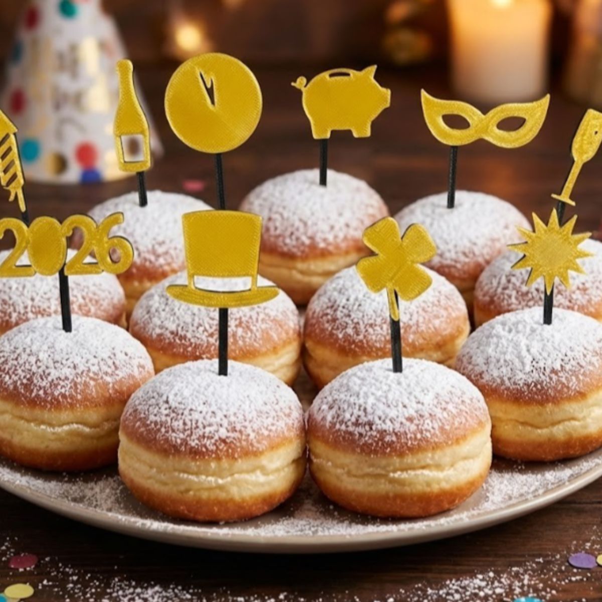 GENERICO - Juego de decoración para año nuevo