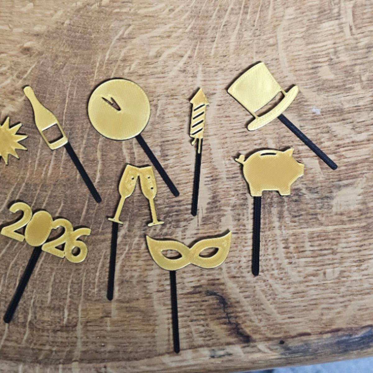 GENERICO - Juego de decoración para año nuevo