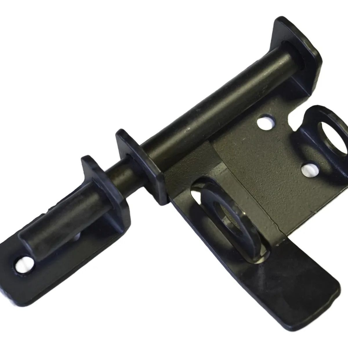 GENERICO - Cerrojo Cerradura Carcelero Puerta Seguridad 13 Cm Bilateral Negro