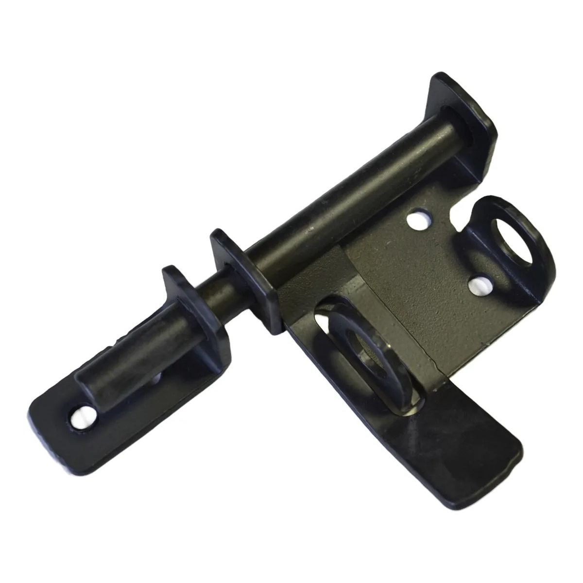 GENERICO - Cerrojo Cerradura Carcelero Puerta Seguridad 13 Cm Bilateral Negro