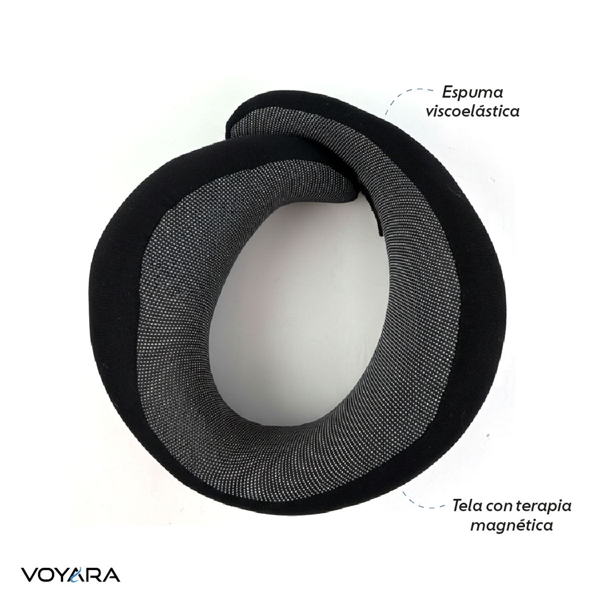 VOYARA - Cuello de Viaje para Avión Cómodo Memory Foam 360° Voyara