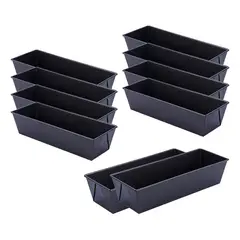 PASTELERIUSCL - Pack X10 Molde Pan Molde Para Pan De Molde Rectangular 30cm Moldes Rectangulares Molde De Sandwiches