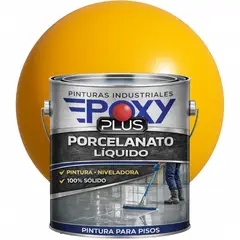 EPOXY - PORCELANATO LIQUIDO PREMIUM - KIT GALÓN - AMARILLO ORO RAL 1004