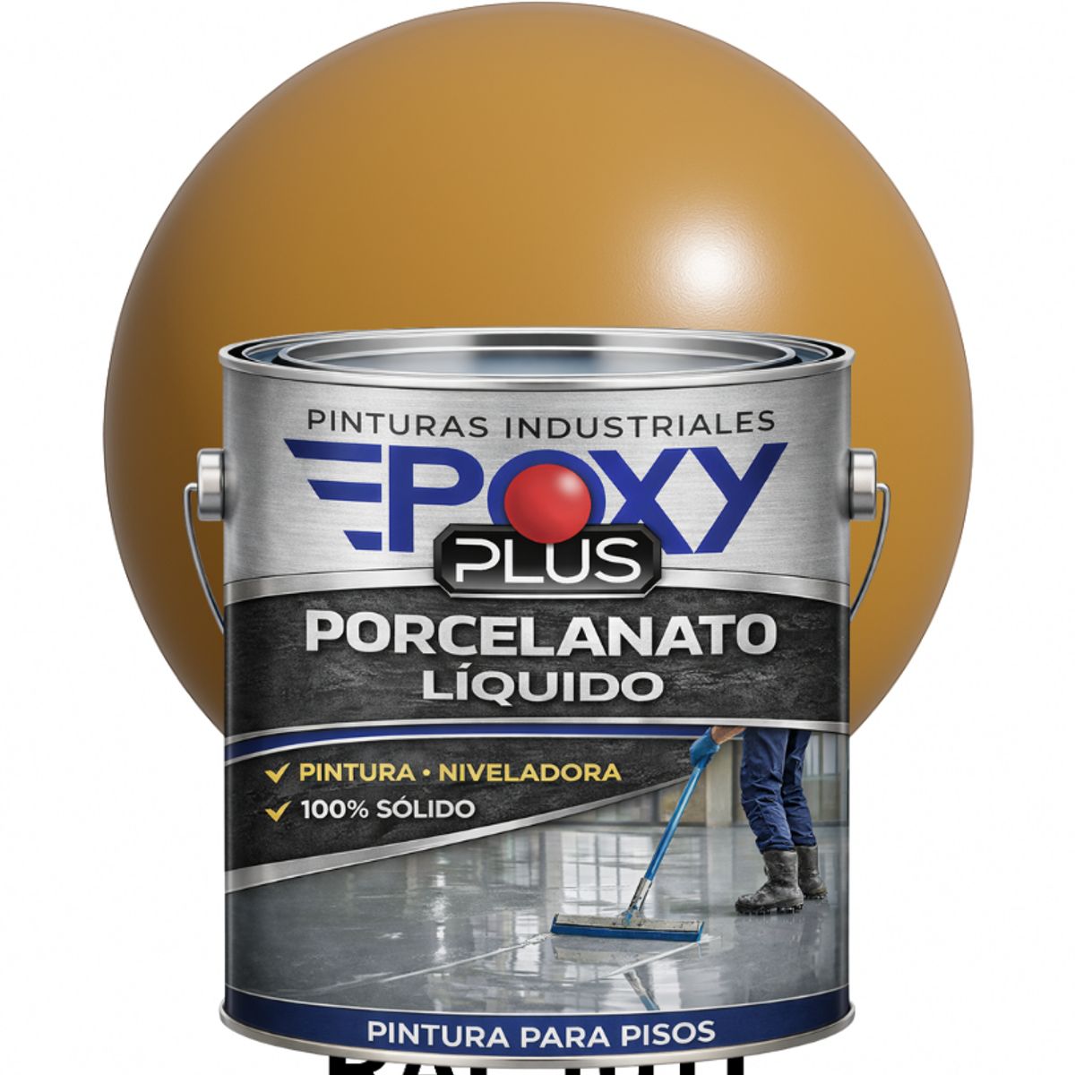 EPOXY - PORCELANATO LIQUIDO PREMIUM - KIT GALÓN - BEIGE PARDO RAL 1011