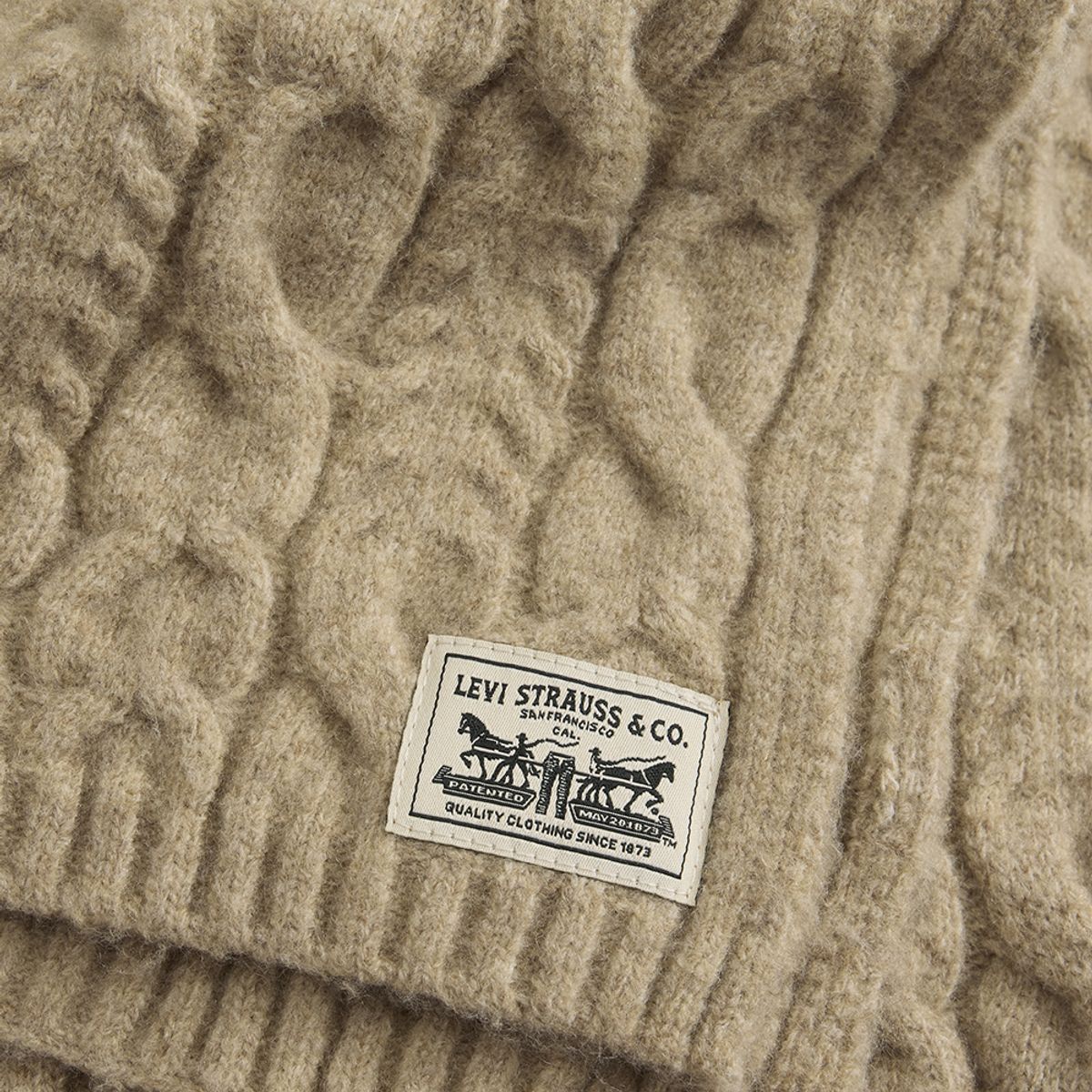 LEVIS - Bufanda Mujer Holiday Scarf Ov Beige Levis