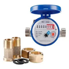 GENERICO - Medidor de Flujo agua fría 1/2 Pulgada 15mm Jardín y Hogar