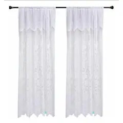 OKAY - Visillo Hecha Encaje 140x200cm 2 Paños