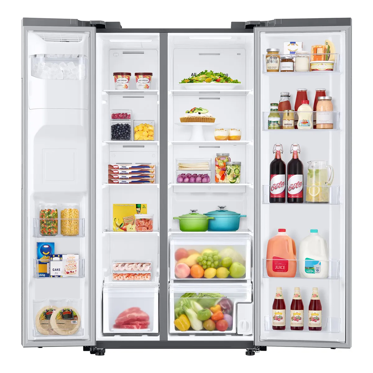 SAMSUNG - Samsung Refrigerador Side by Side de 602 L con Space Max