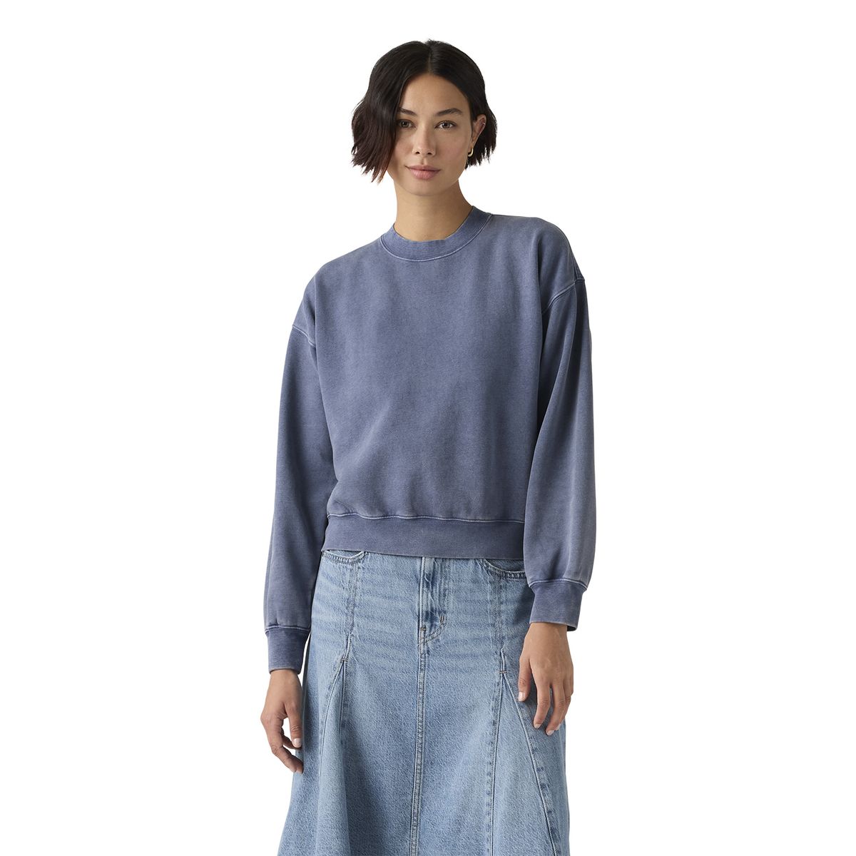 LEVIS - Polerón Mujer Vintage Boxy Azul Levis
