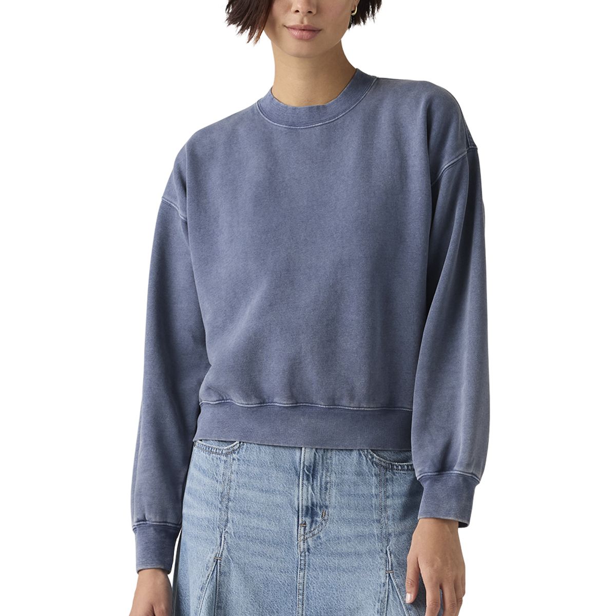 LEVIS - Polerón Mujer Vintage Boxy Azul Levis