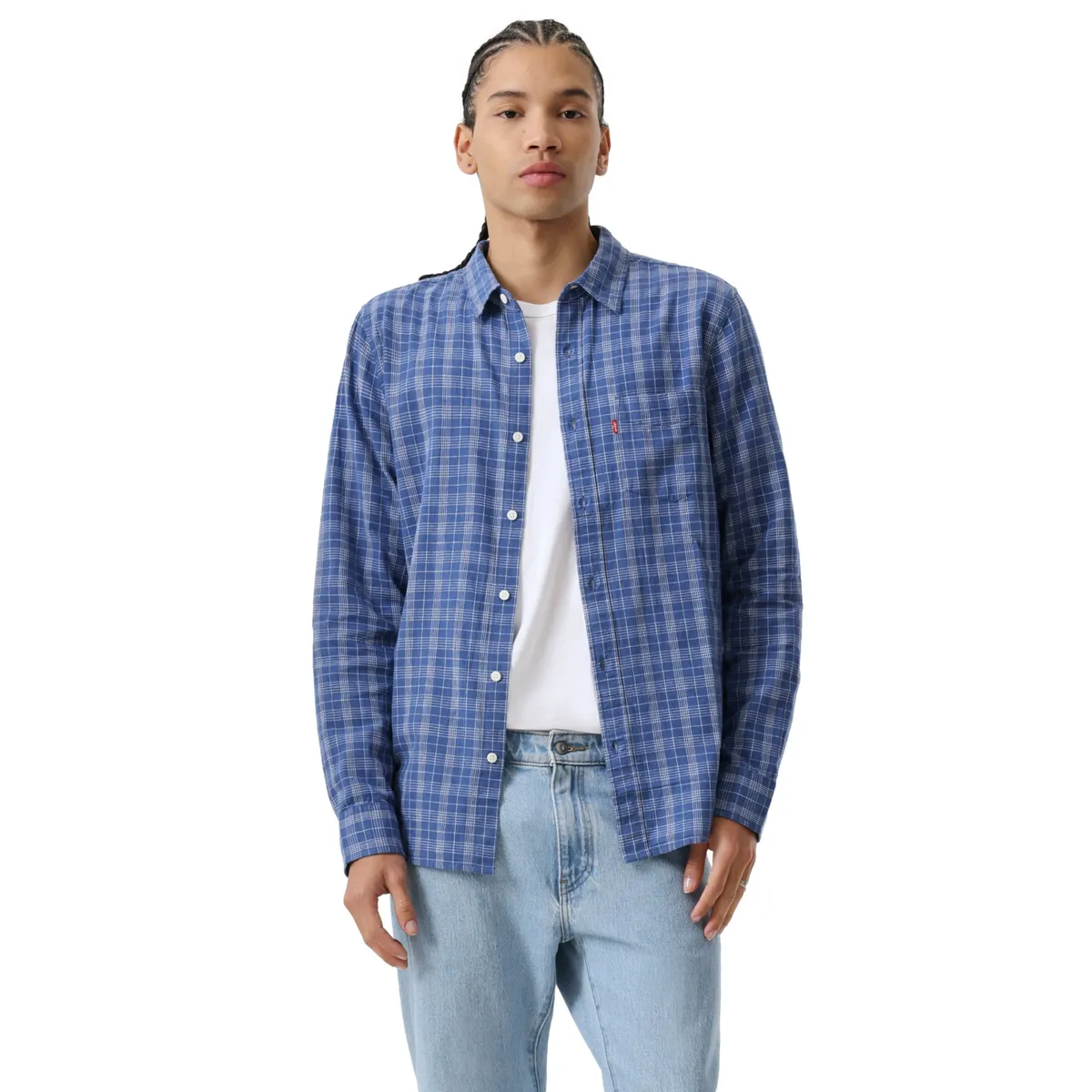 LEVIS - Camisa Hombre Classic 1 Pkt Standard Azul Levis