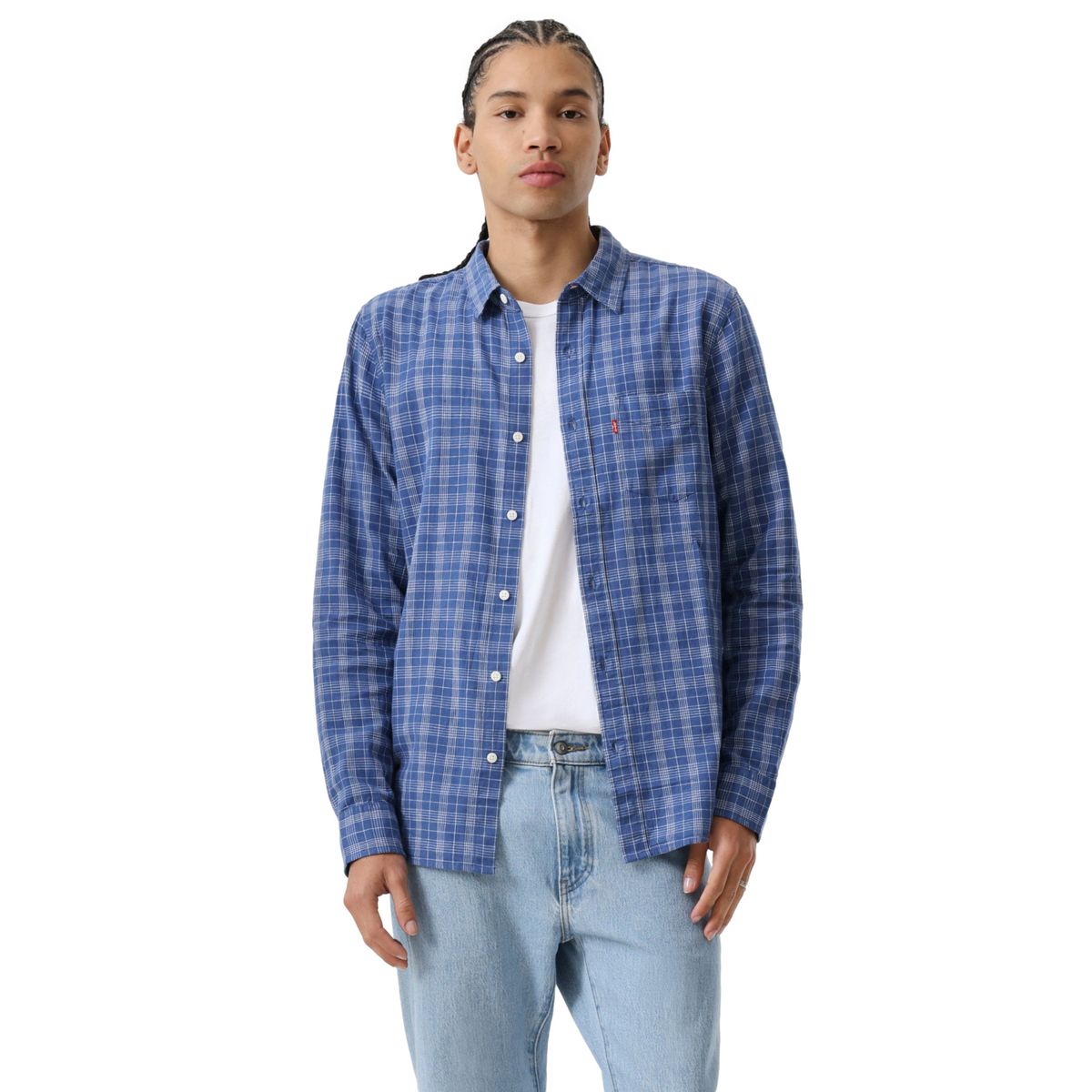 LEVIS - Camisa Hombre Classic 1 Pkt Standard Azul Levis