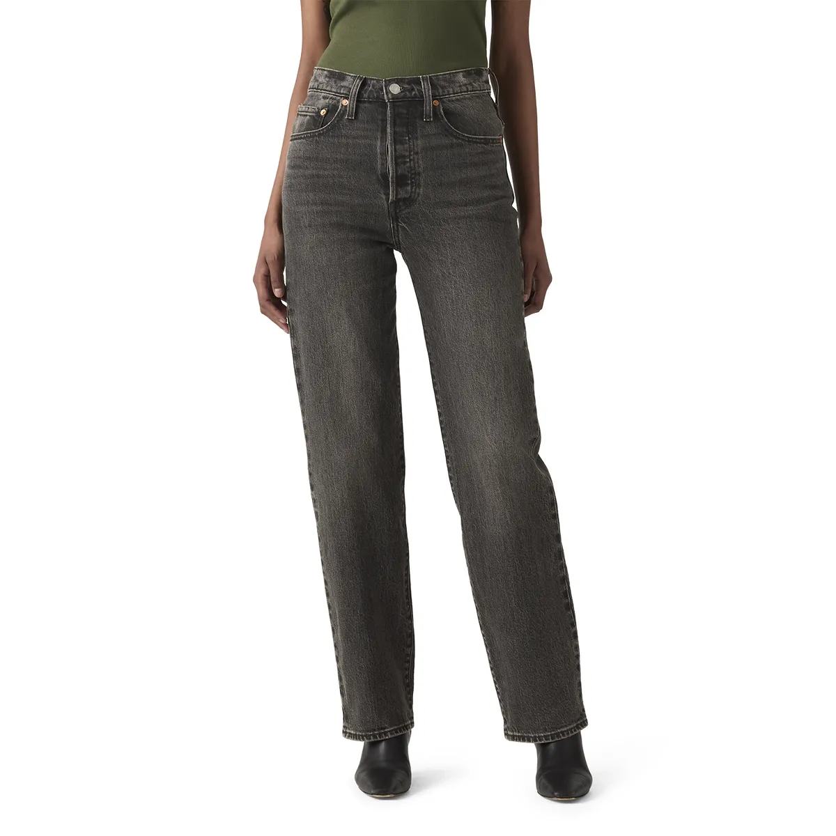 LEVIS - Jeans Mujer Ribcage Full Length Negro Levis