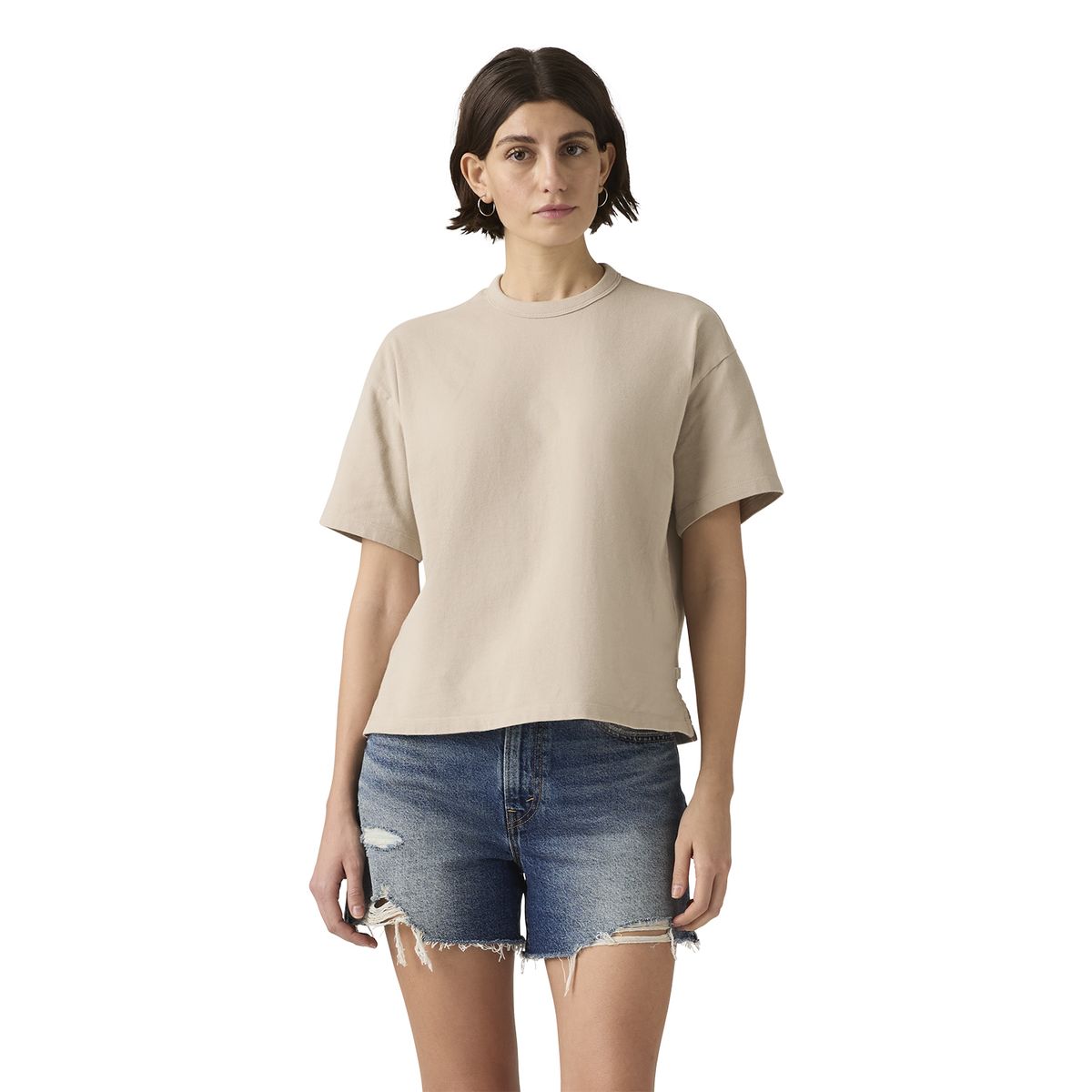 LEVIS - Polera Mujer Vintage Ss Tee Gris Levis