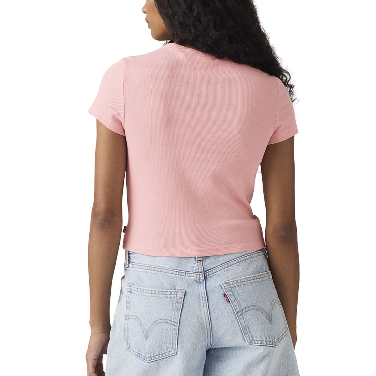 LEVIS - Polera Mujer Hayes Cropped Tee Rosado Levis