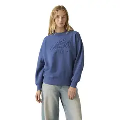 LEVIS - Polerón Mujer Vintage Oversized Crew Azul