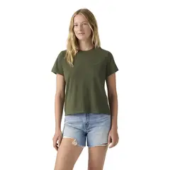 LEVIS - Polera Mujer Favorite Cotton Tee Verde