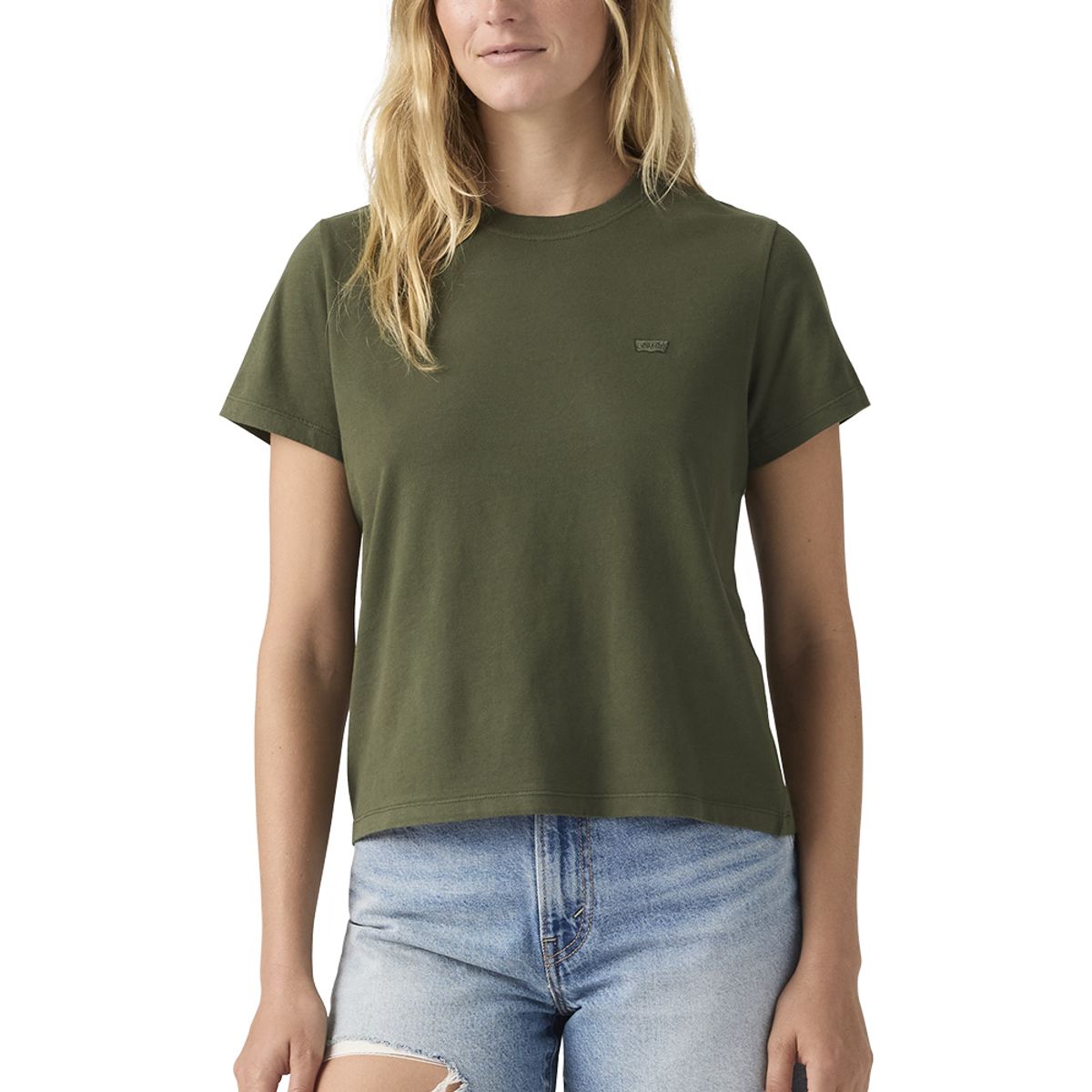 LEVIS - Polera Mujer Favorite Cotton Tee Verde Levis