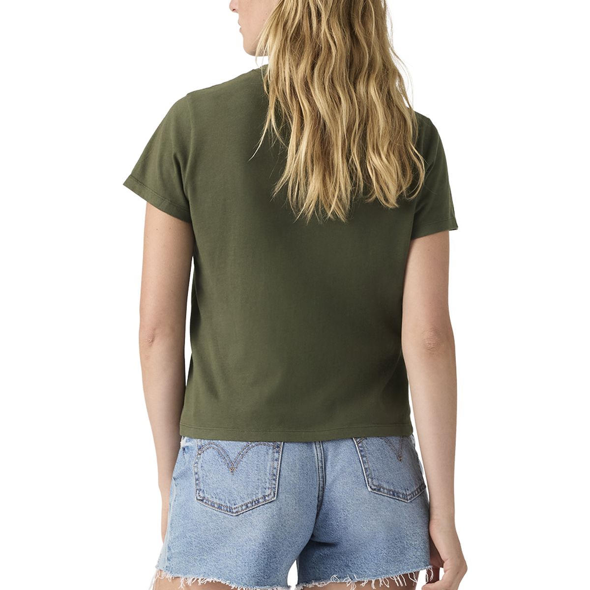 LEVIS - Polera Mujer Favorite Cotton Tee Verde Levis