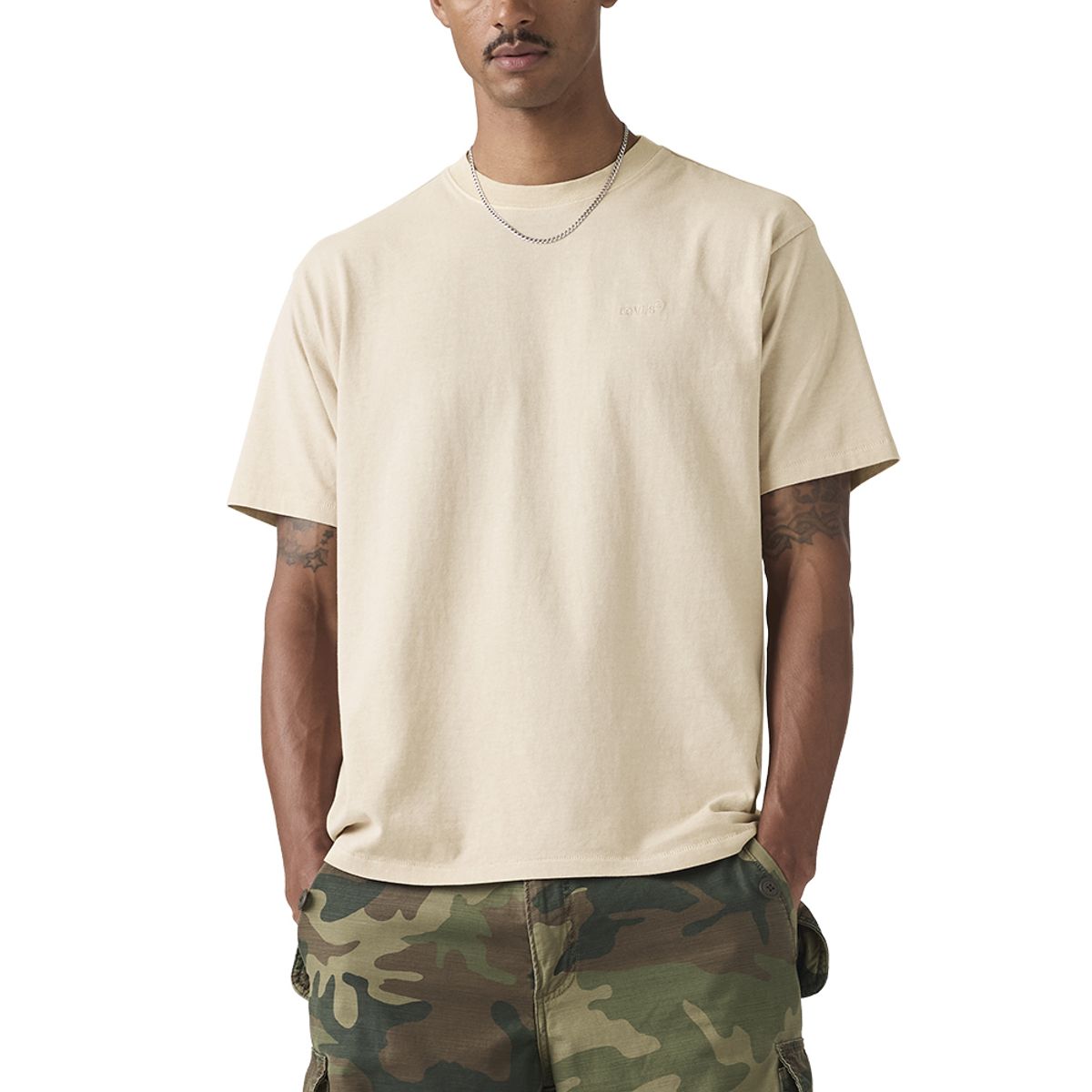 LEVIS - Polera Hombre Red Tab Vintage Tee Beige Levis