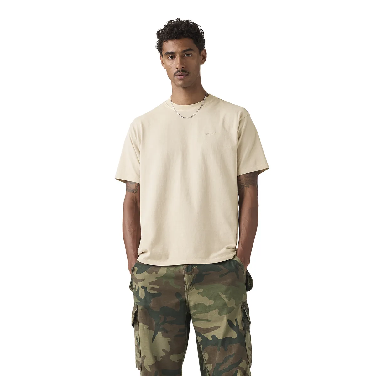 LEVIS - Polera Hombre Red Tab Vintage Tee Beige Levis