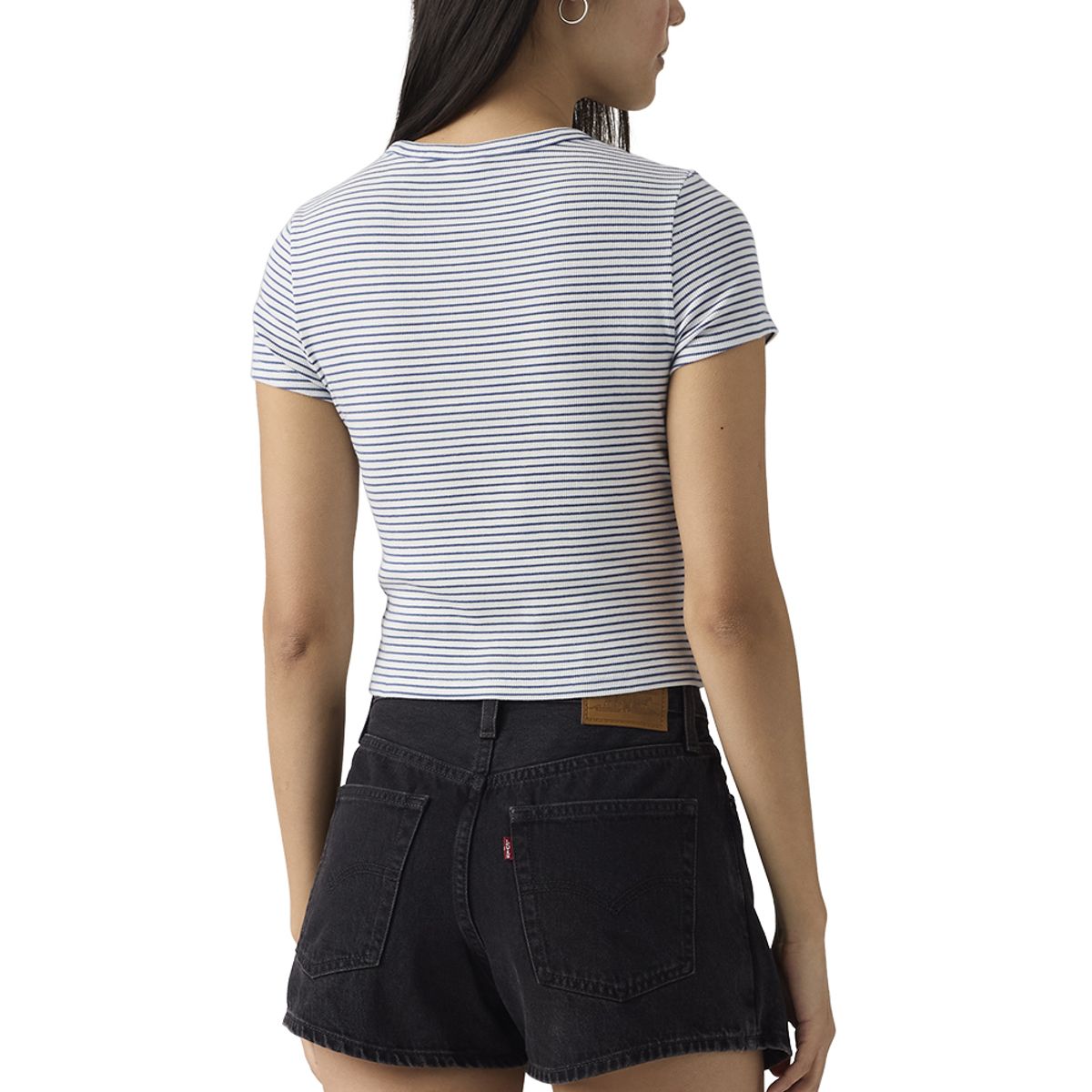 LEVIS - Polera Mujer Hayes Cropped Tee Blanco Levis