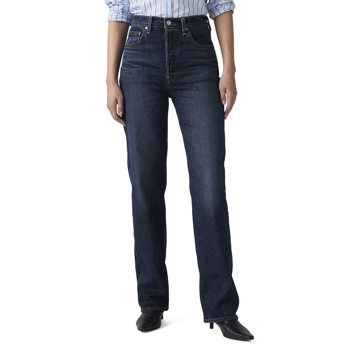 LEVIS - Jeans Mujer Ribcage Full Length Azul Levis