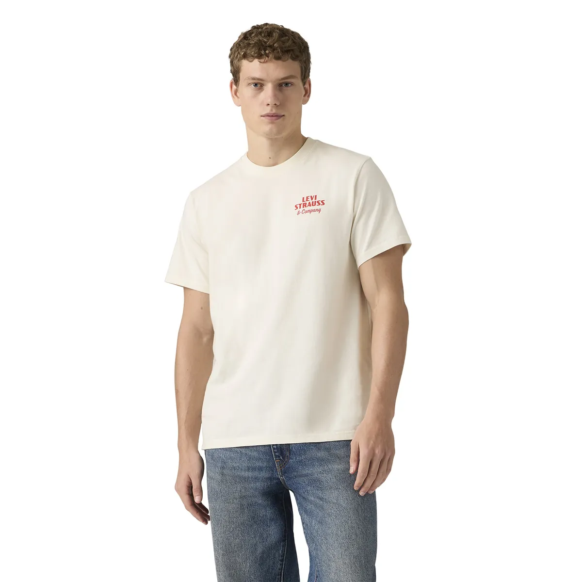 LEVIS - Polera Hombre Ss Relaxed Fit Tee Beige Levis