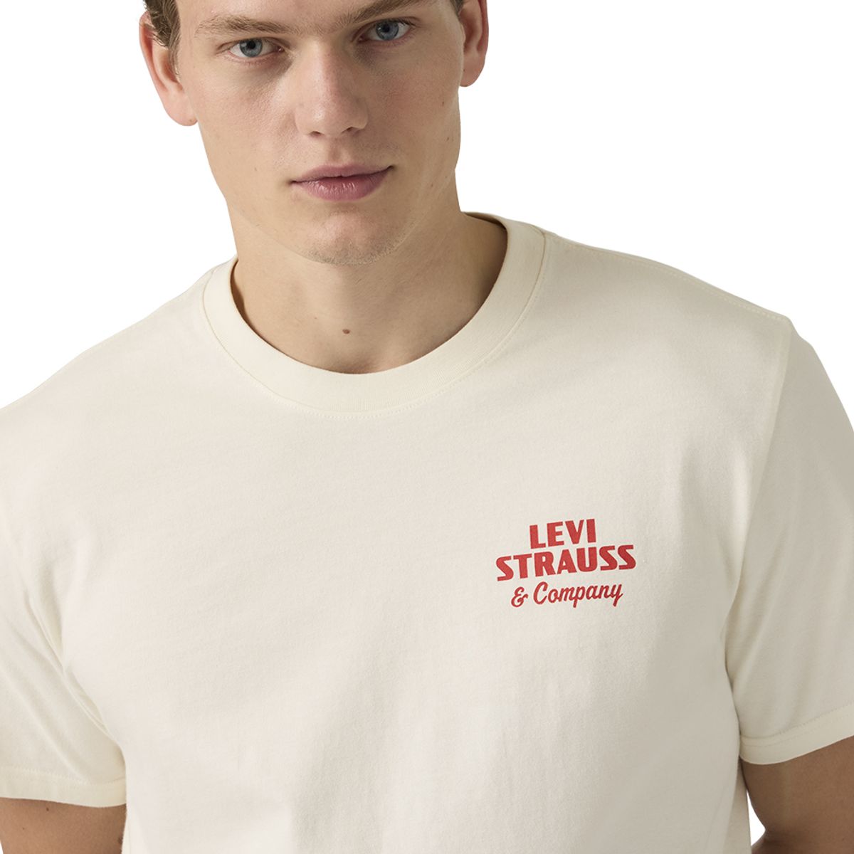 LEVIS - Polera Hombre Ss Relaxed Fit Tee Beige Levis