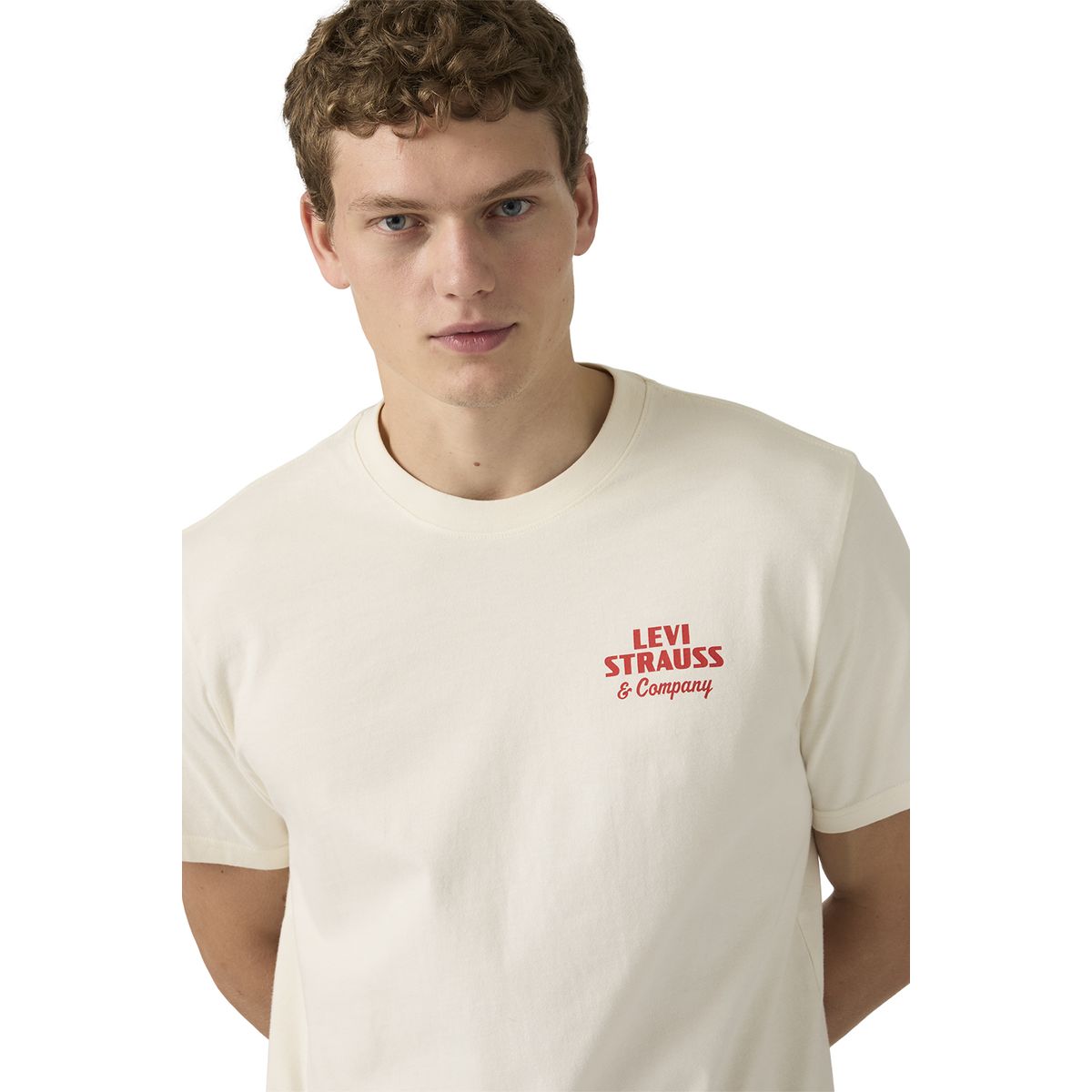 LEVIS - Polera Hombre Ss Relaxed Fit Tee Beige Levis
