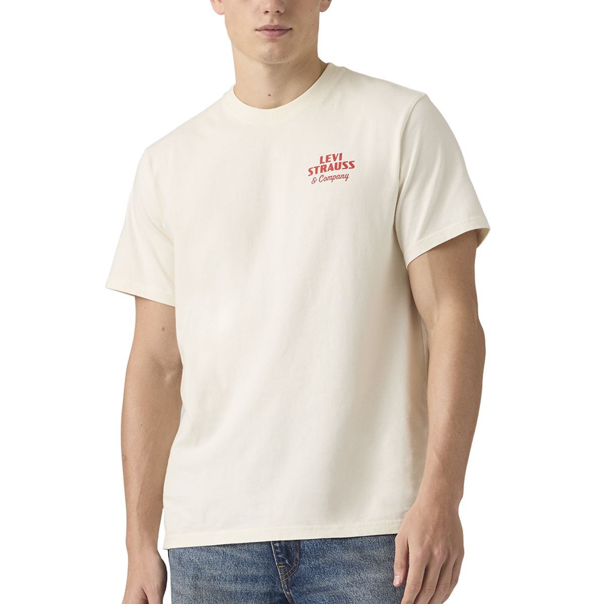 LEVIS - Polera Hombre Ss Relaxed Fit Tee Beige Levis