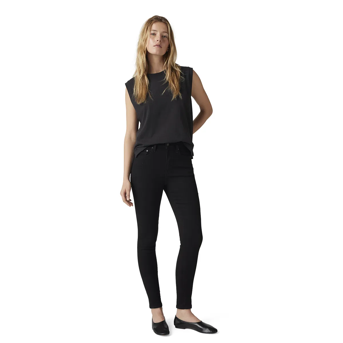 LEVIS - Jeans Mujer 721 High Rise Skinny Negro Levis