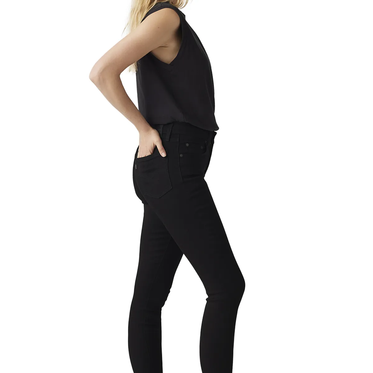 LEVIS - Jeans Mujer 721 High Rise Skinny Negro Levis