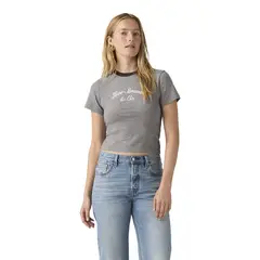 LEVIS - Polera Mujer Gr Essential Sporty Tee Gris