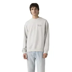 LEVIS - Polerón Hombre Relaxd Graphic Crew Gris