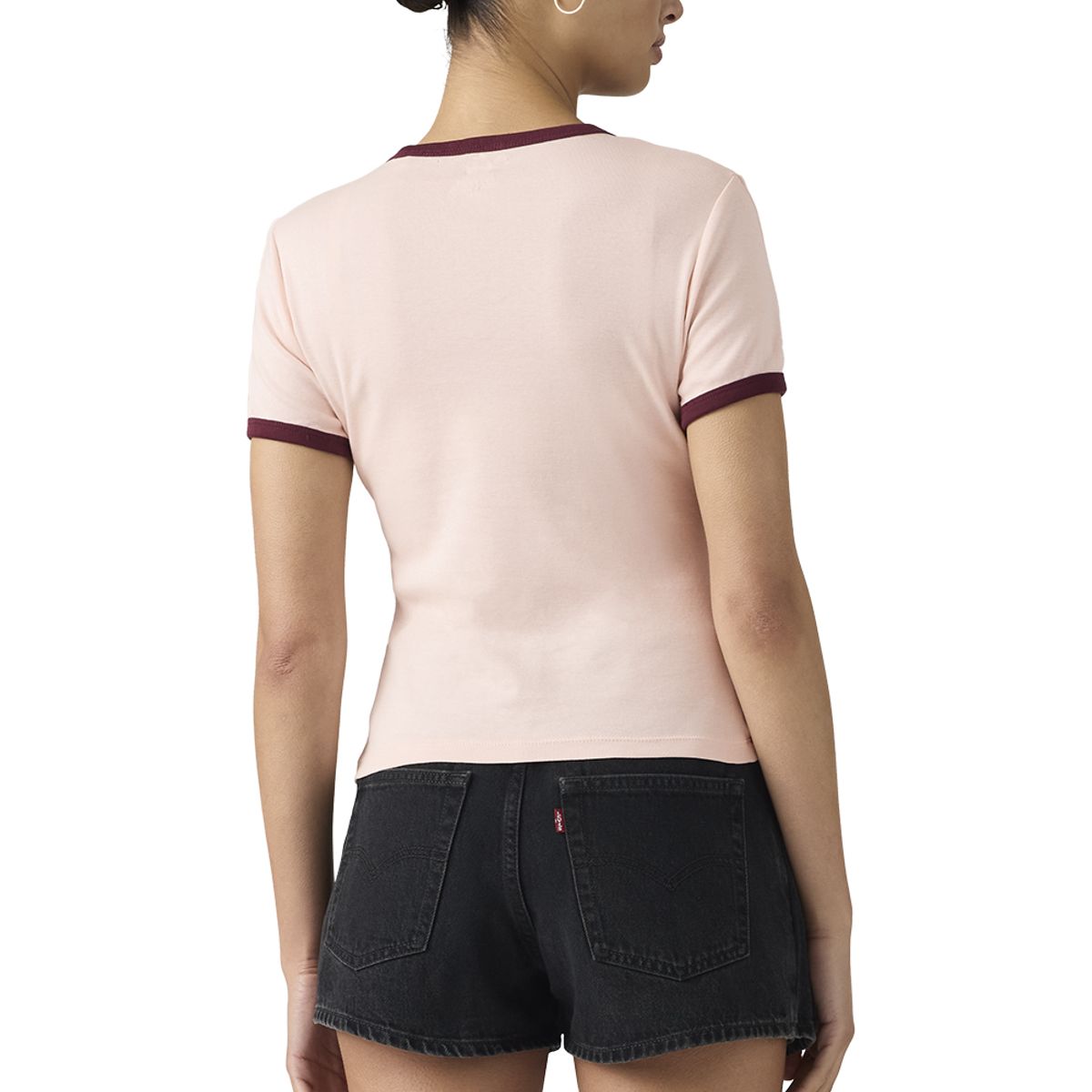 LEVIS - Polera Mujer Graphic Ringer Rickie Rosado Levis
