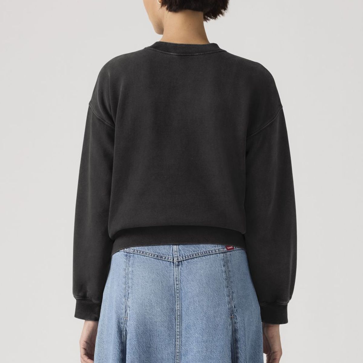 LEVIS - Polerón Mujer Vintage Boxy Negro Levis