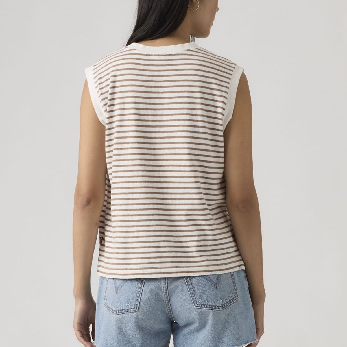 LEVIS - Polera Mujer Boxy Tank Beige Levis