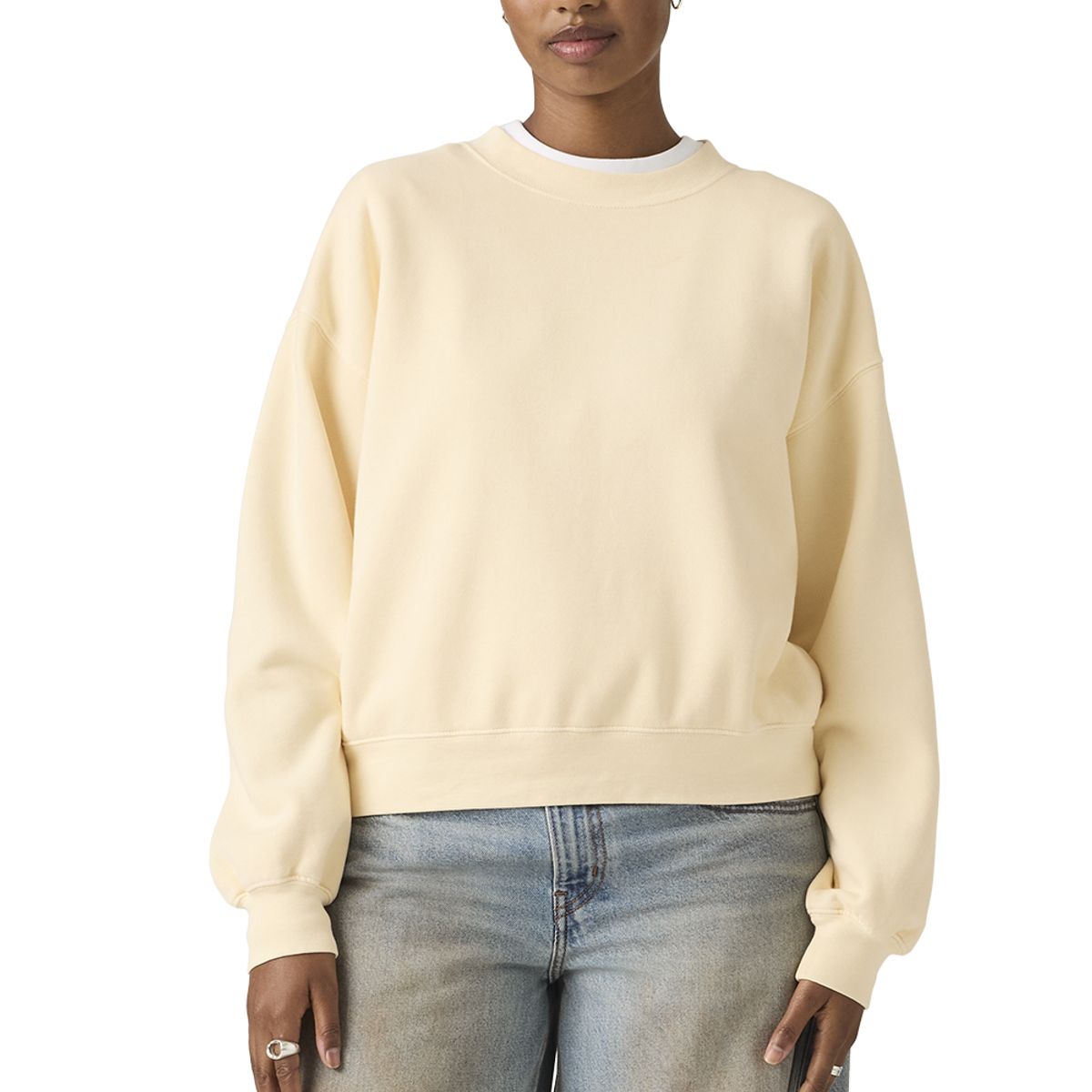 LEVIS - Polerón Mujer Vintage Boxy Beige Levis