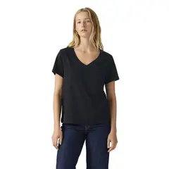 LEVIS - Polera Mujer Favorite V-neck Negro