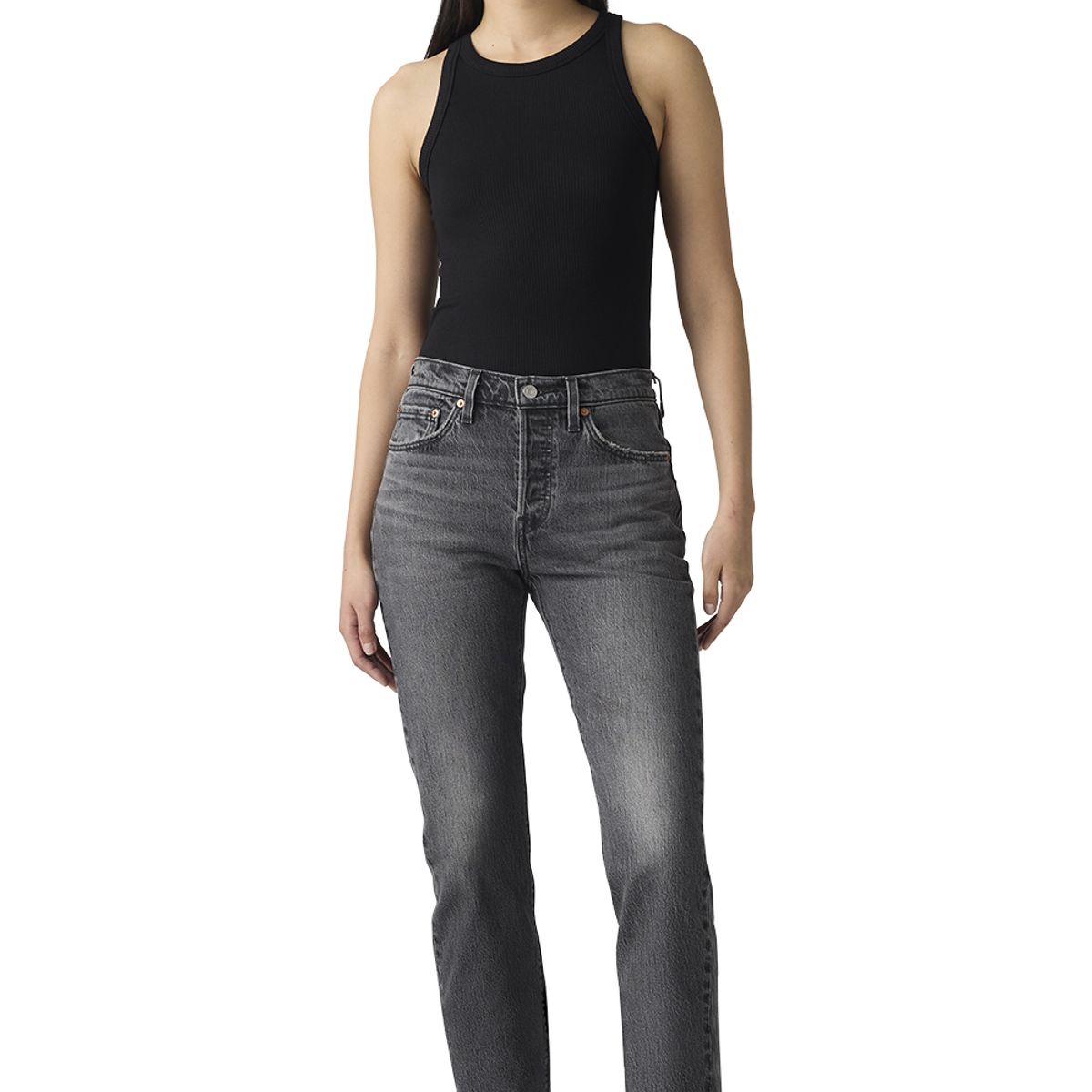 LEVIS - Jeans Mujer 501 For Women Gris Levis