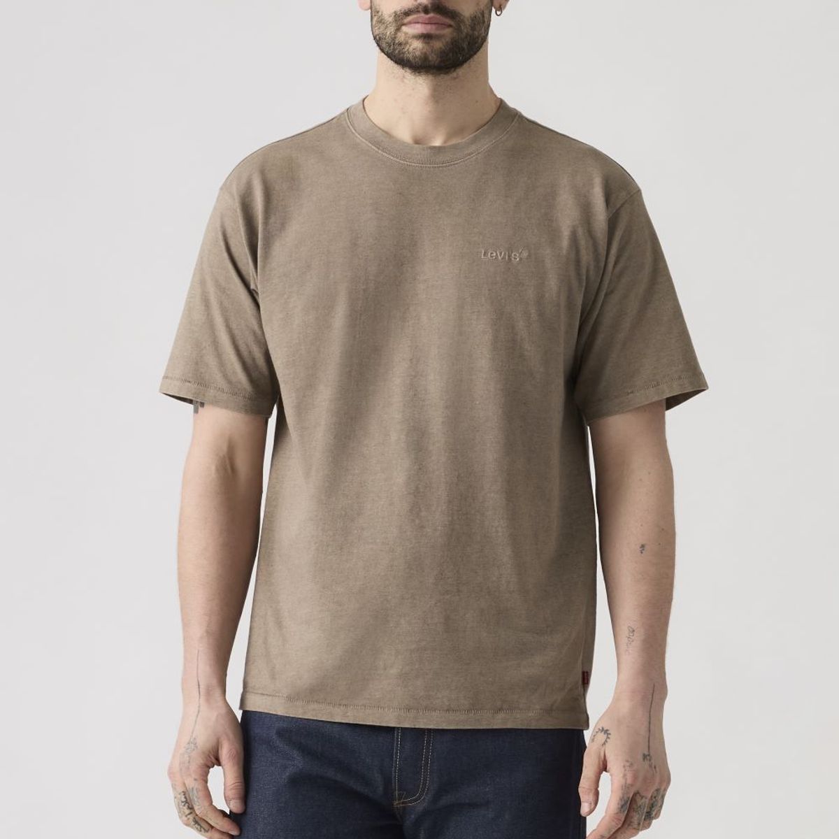 LEVIS - Polera Hombre Red Tab Vintage Tee Café Levis