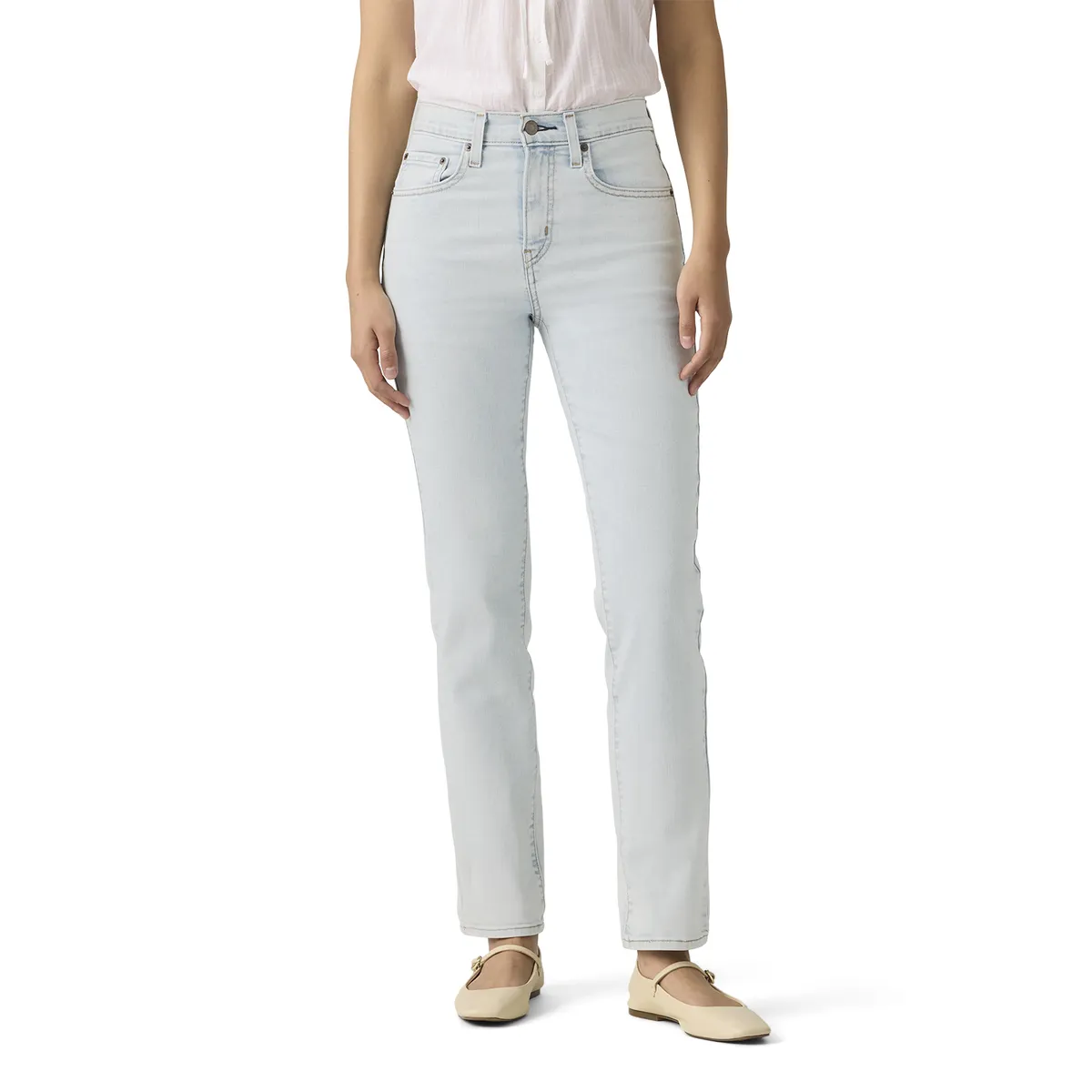 LEVIS - Jeans Mujer 724 High Rise Straight Celeste Levis