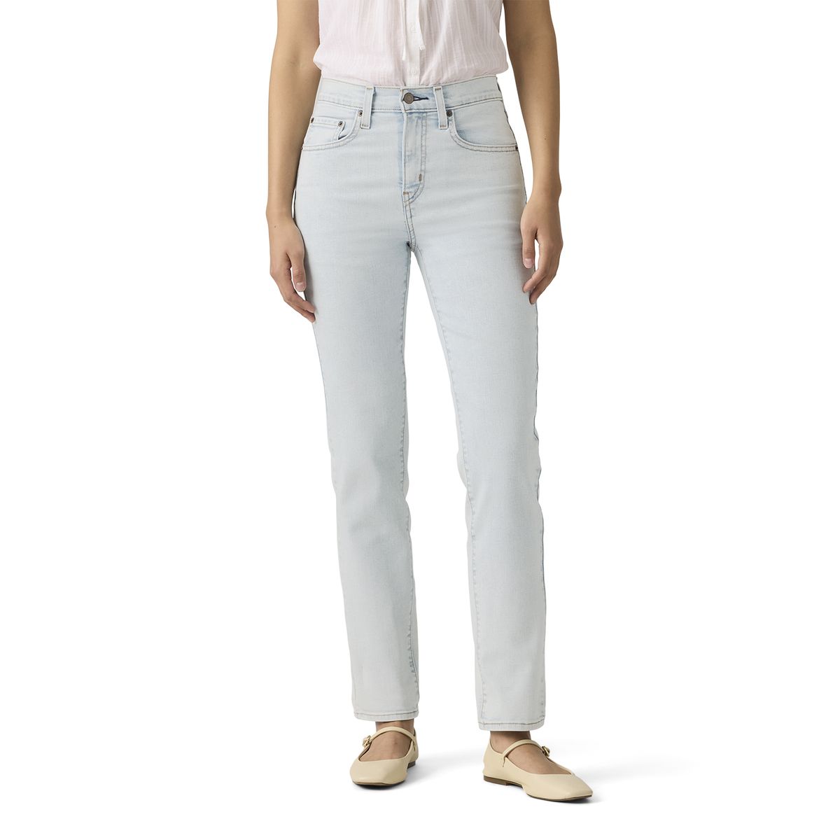 LEVIS - Jeans Mujer 724 High Rise Straight Celeste Levis